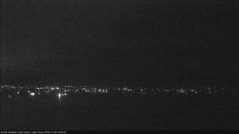 Lake Travis webcam, December 30, 2016 6:10 PM CT