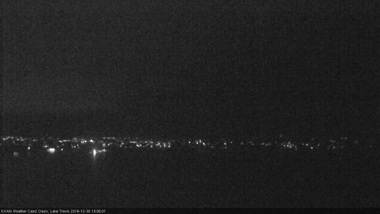 Lake Travis webcam, December 30, 2016 6:15 PM CT