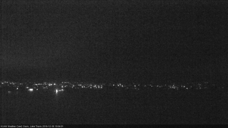 Lake Travis webcam, December 30, 2016 6:30 PM CT