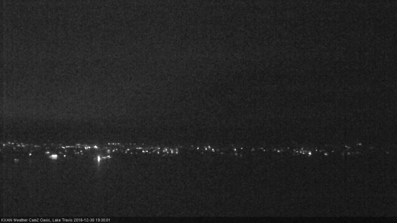 Lake Travis webcam, December 30, 2016 6:50 PM CT