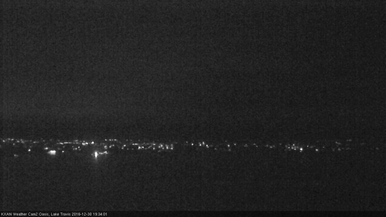 Lake Travis webcam, December 30, 2016 7:00 PM CT