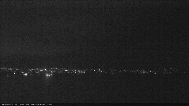 Lake Travis webcam, December 30, 2016 7:15 PM CT