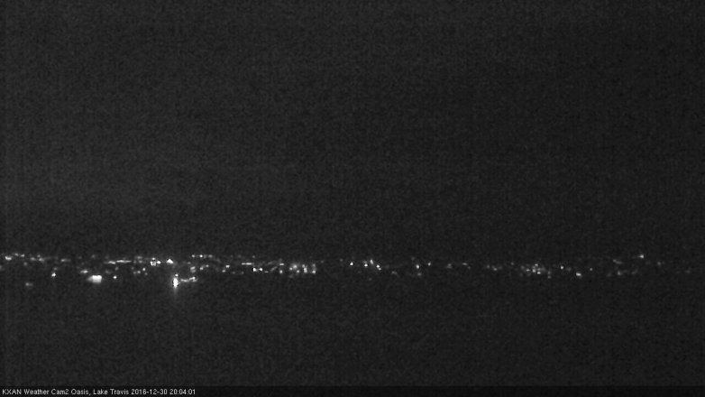 Lake Travis webcam, December 30, 2016 7:35 PM CT