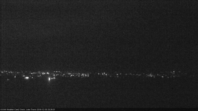Lake Travis webcam, December 30, 2016 7:55 PM CT