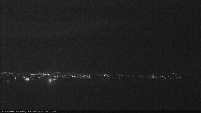 Lake Travis webcam, December 30, 2016 8:10 PM CT