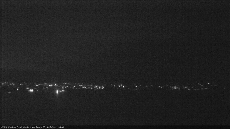 Lake Travis webcam, December 30, 2016 8:40 PM CT