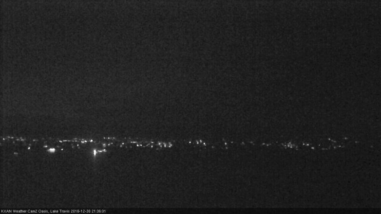Lake Travis webcam, December 30, 2016 8:45 PM CT