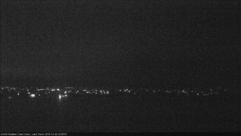 Lake Travis webcam, December 30, 2016 10:15 PM CT