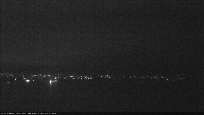 Lake Travis webcam, December 30, 2016 10:35 PM CT