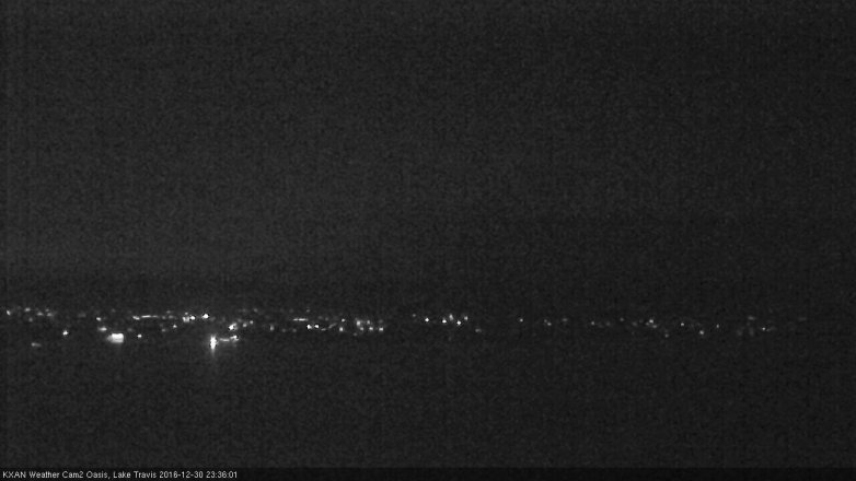 Lake Travis webcam, December 30, 2016 10:40 PM CT