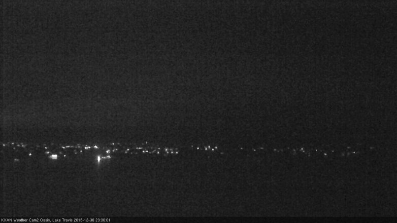Lake Travis webcam, December 30, 2016 10:50 PM CT