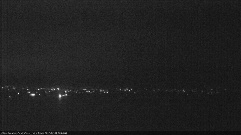 Lake Travis webcam, December 30, 2016 11:05 PM CT