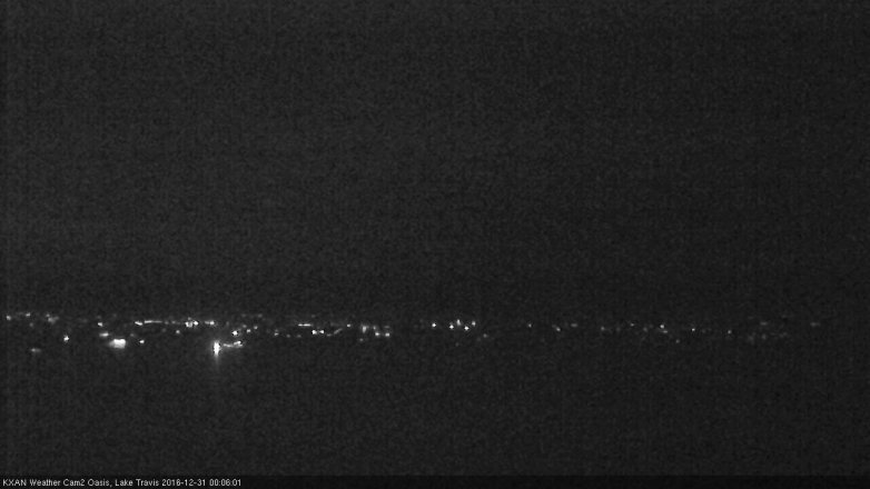 Lake Travis webcam, December 30, 2016 11:30 PM CT
