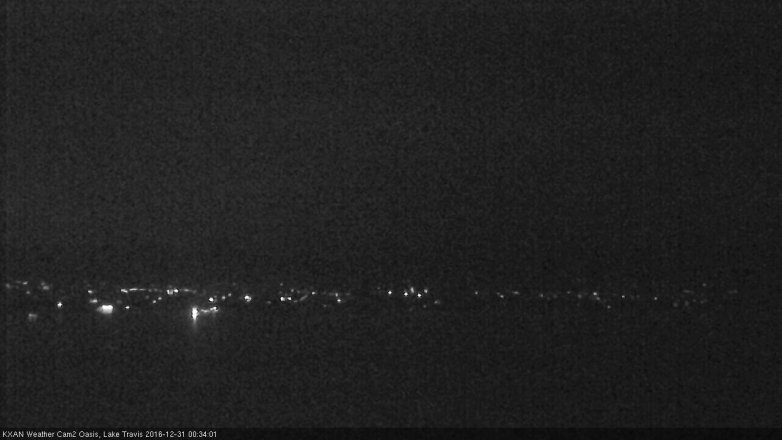 Lake Travis webcam, December 30, 2016 11:55 PM CT