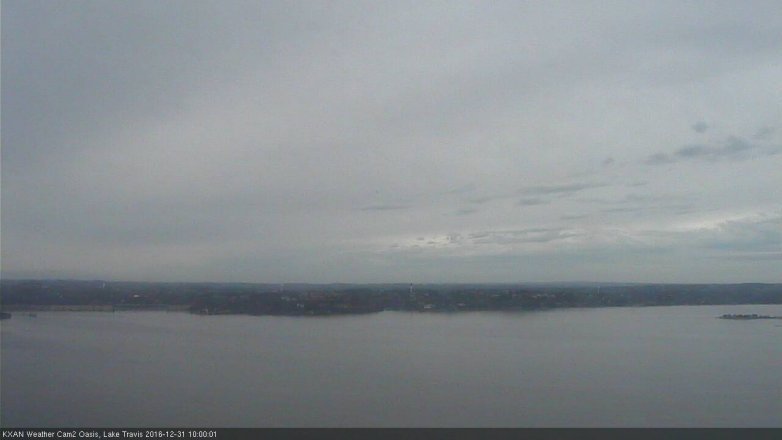 Lake Travis webcam, December 31, 2016 9:05 AM CT