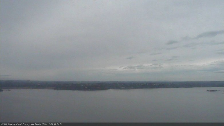 Lake Travis webcam, December 31, 2016 9:35 AM CT
