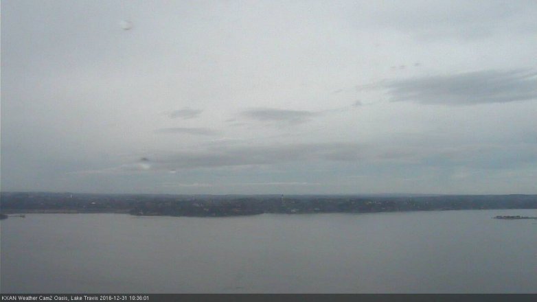 Lake Travis webcam, December 31, 2016 9:55 AM CT