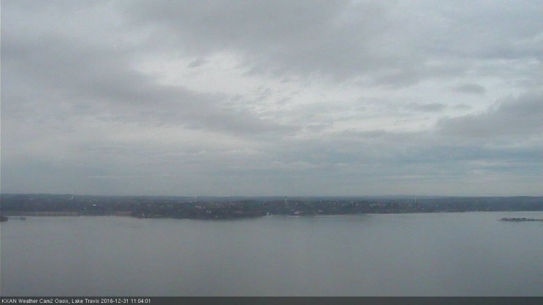 Lake Travis webcam, December 31, 2016 10:20 AM CT