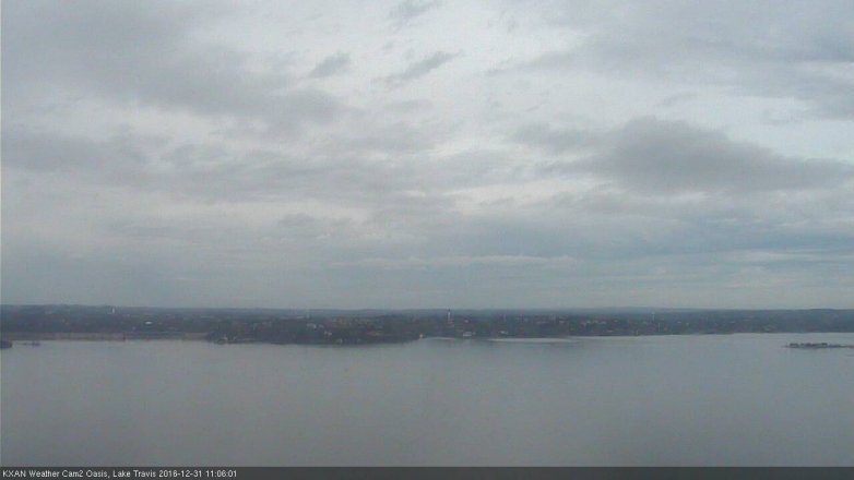 Lake Travis webcam, December 31, 2016 10:25 AM CT