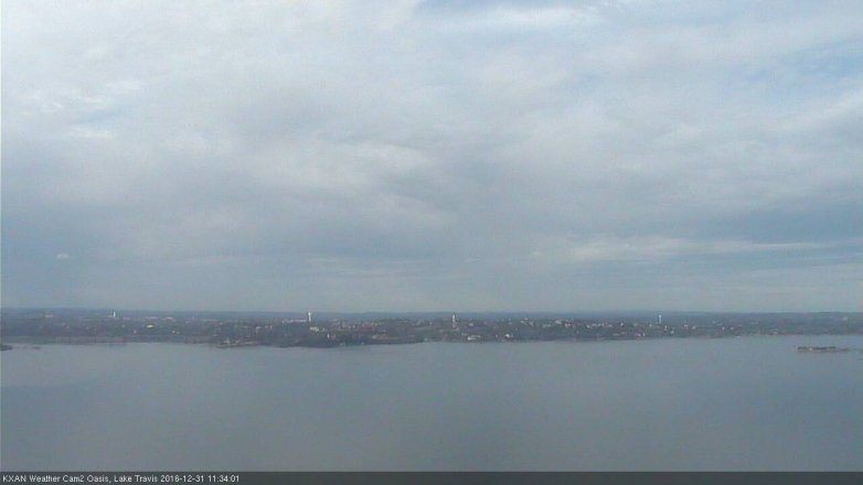 Lake Travis webcam, December 31, 2016 10:50 AM CT