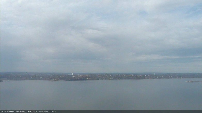 Lake Travis webcam, December 31, 2016 11:05 AM CT