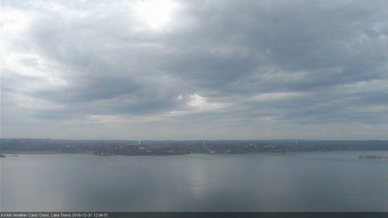 Lake Travis webcam, December 31, 2016 11:10 AM CT