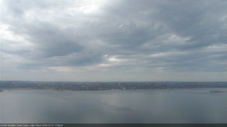 Lake Travis webcam, December 31, 2016 11:20 AM CT