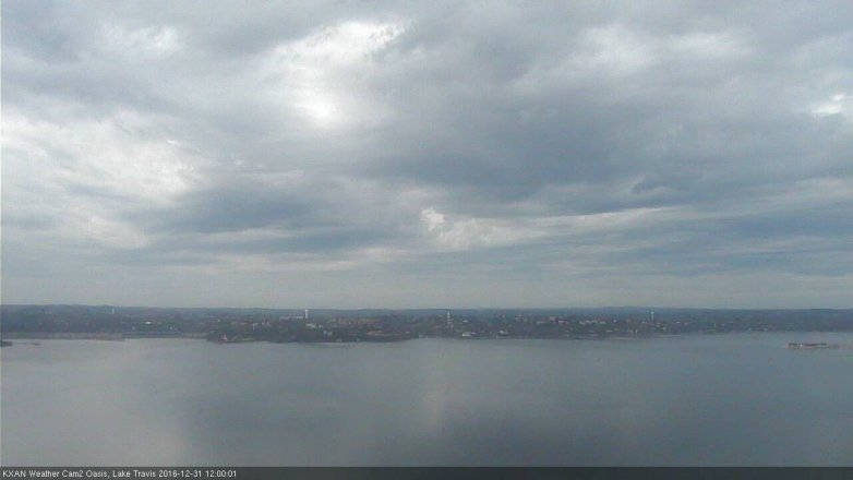 Lake Travis webcam, December 31, 2016 11:25 AM CT