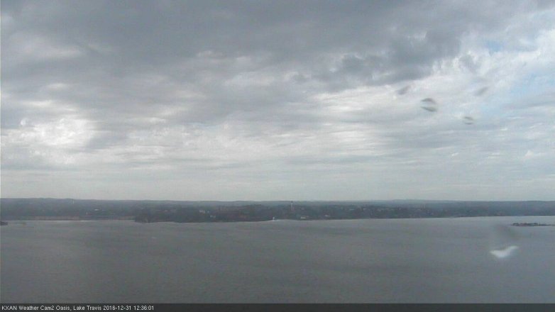 Lake Travis webcam, December 31, 2016 11:40 AM CT