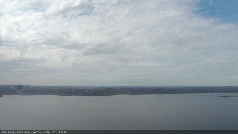 Lake Travis webcam, December 31, 2016 12:05 PM CT