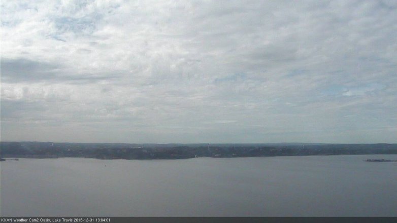 Lake Travis webcam, December 31, 2016 12:10 PM CT