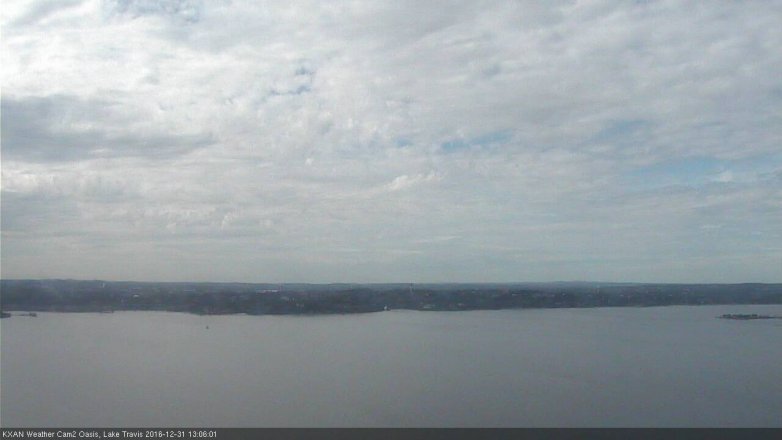 Lake Travis webcam, December 31, 2016 12:35 PM CT