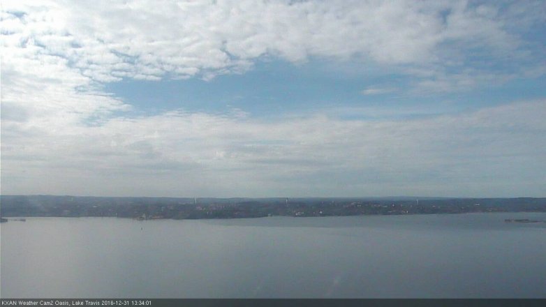 Lake Travis webcam, December 31, 2016 12:40 PM CT