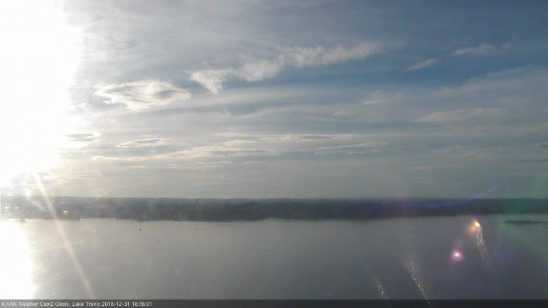 Lake Travis webcam, December 31, 2016 3:50 PM CT