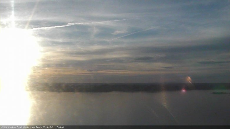 Lake Travis webcam, December 31, 2016 4:35 PM CT