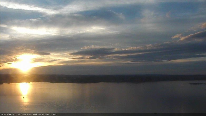 Lake Travis webcam, December 31, 2016 4:50 PM CT