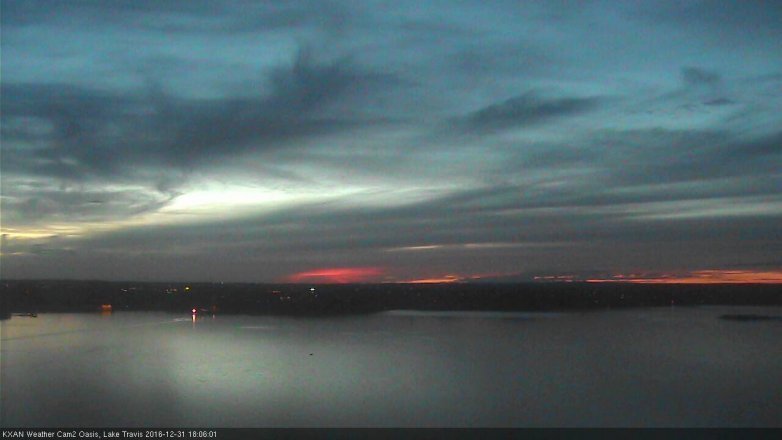 Lake Travis webcam, December 31, 2016 5:30 PM CT