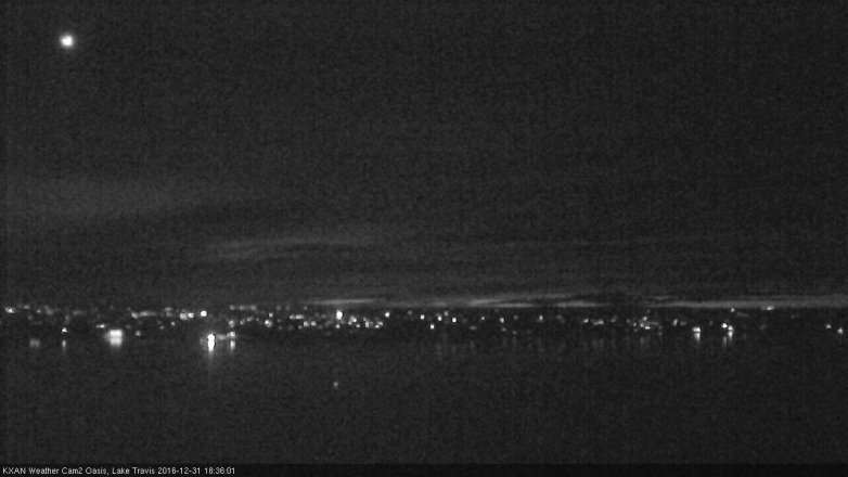 Lake Travis webcam, December 31, 2016 5:40 PM CT