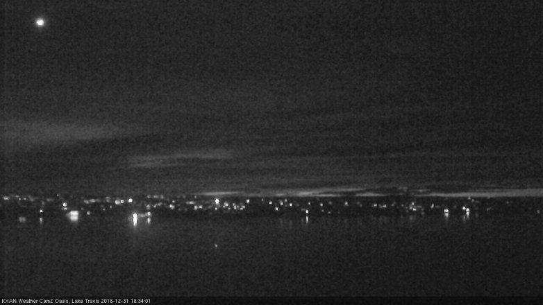 Lake Travis webcam, December 31, 2016 5:45 PM CT