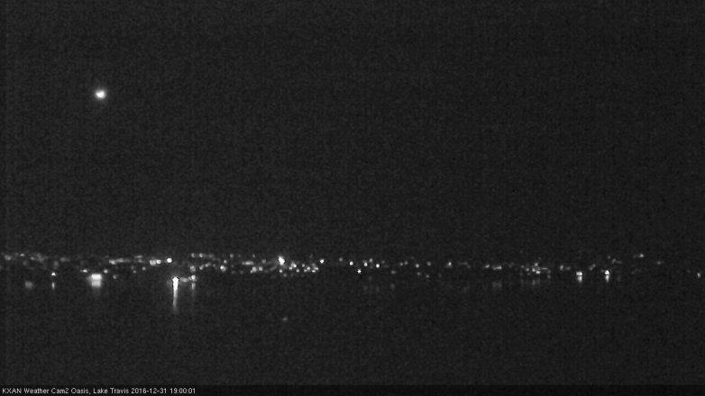 Lake Travis webcam, December 31, 2016 6:15 PM CT