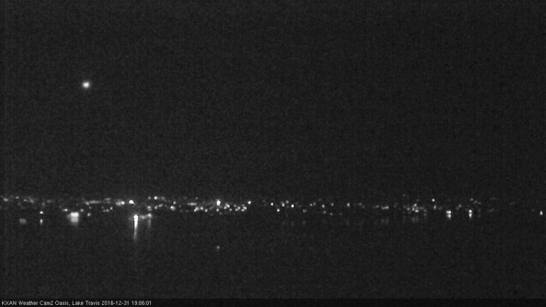 Lake Travis webcam, December 31, 2016 6:20 PM CT