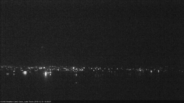 Lake Travis webcam, December 31, 2016 7:00 PM CT
