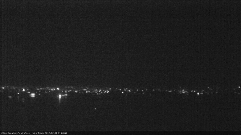 Lake Travis webcam, December 31, 2016 8:25 PM CT