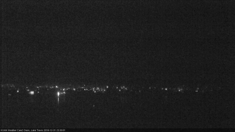 Lake Travis webcam, December 31, 2016 10:50 PM CT