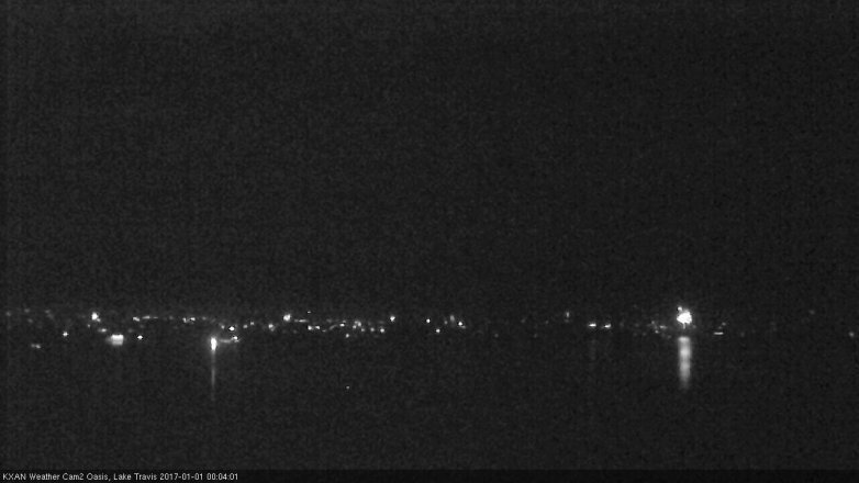 Lake Travis webcam, December 31, 2016 11:20 PM CT