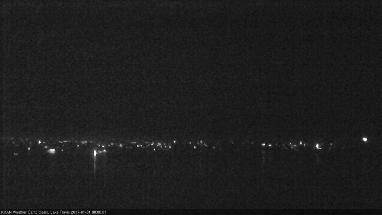 Lake Travis webcam, December 31, 2016 11:30 PM CT