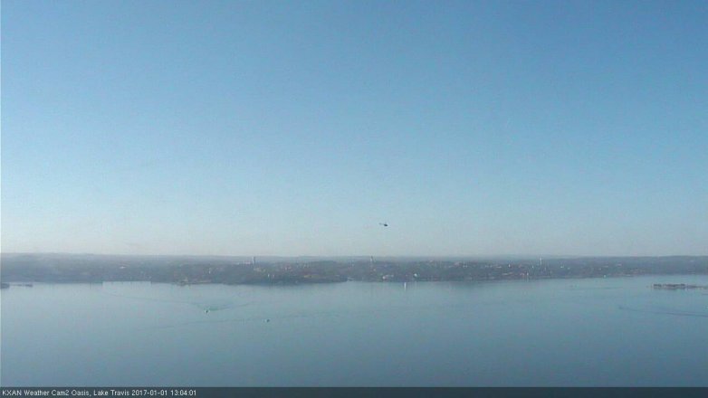 Lake Travis webcam, January 1, 2017 12:15 PM CT