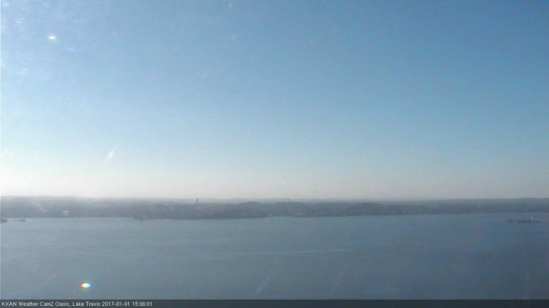 Lake Travis webcam, January 1, 2017 2:30 PM CT