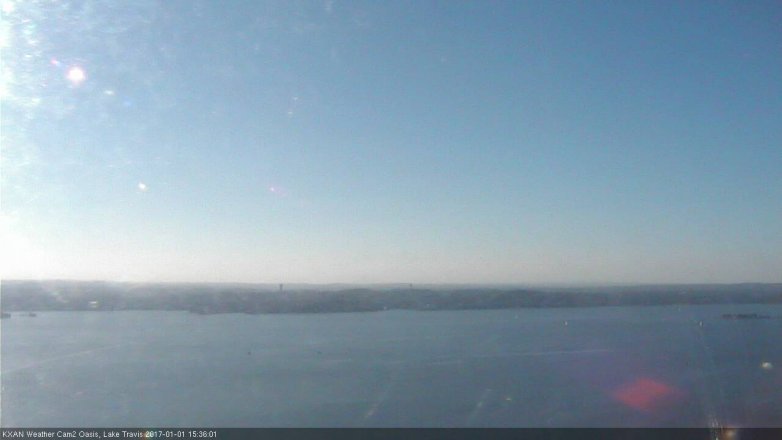 Lake Travis webcam, January 1, 2017 2:40 PM CT