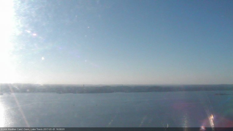 Lake Travis webcam, January 1, 2017 3:05 PM CT